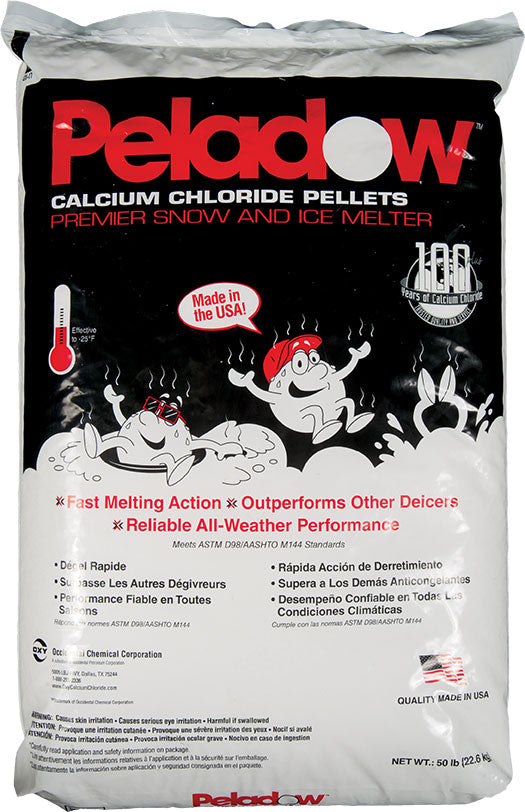 Peladow Calcium Chloride® 50 lbs. Ice Melt Pellets